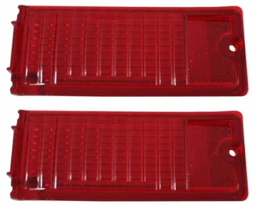 Taillight Lenses - Pair - 68-69 Chevy II Nova