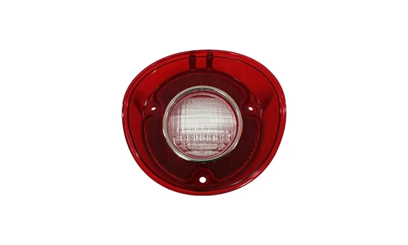 Backup Lamp Lens - with Chrome Trim - LH - 72 Chevelle Malibu