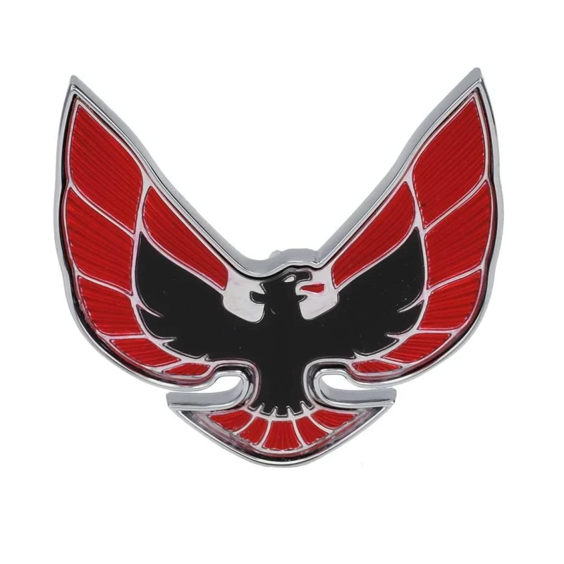Header Panel Emblem - Bird Logo Red and Black - 74-76 Firebird