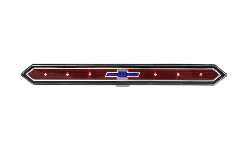 Rear Body Emblem - with Blue Bowtie Logo - 65 Chevy II Nova