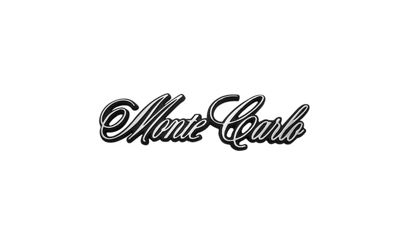 Rear Body Emblem - "Monte Carlo" Scrip - 70-71 Monte Carlo