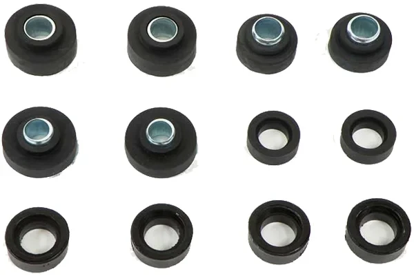 Body Mount Bushing Kit - Subframe and Radiator Support - 12 pc Set - 70-72 Camaro Nova Firebird