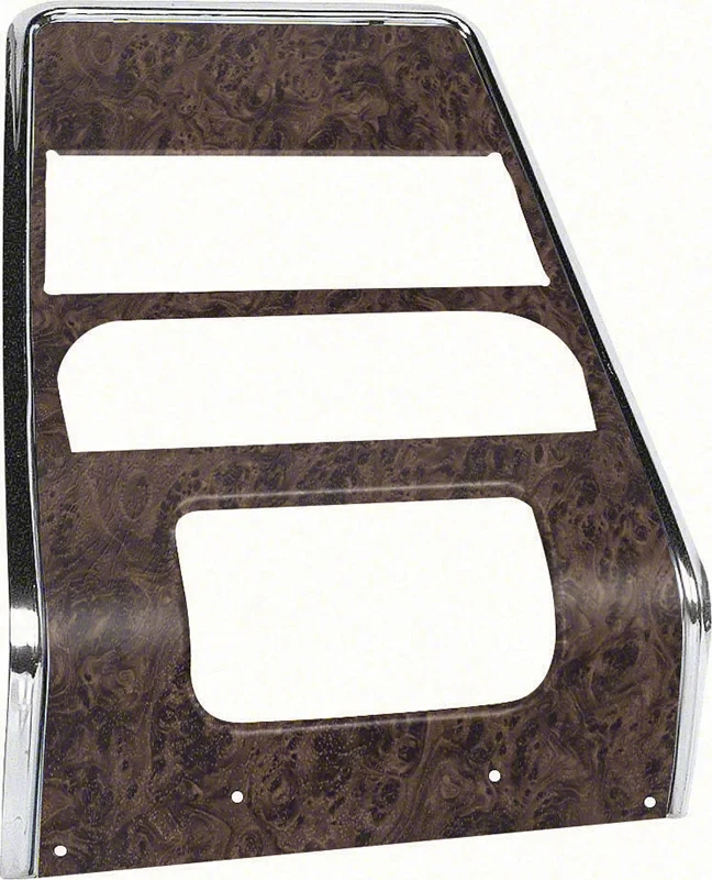 Center Dash Panel - Burlwood, for models without A/C - 68 Firebird
