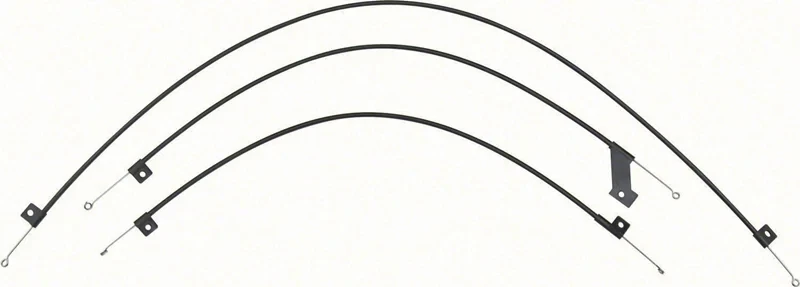 Heater Control Cables - 3-Piece Set for models without A/C - 69-74 Nova; 69 Camaro Camaro