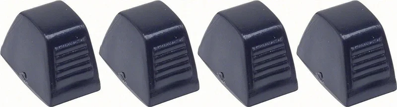 Temperature Control Knobs- Black - 4 Piece Set - 64-72 Chevelle El Camino; 67-81 Camaro Firebird