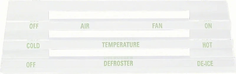 Heater Lens - Models without A/C - 67 Camaro Firebird