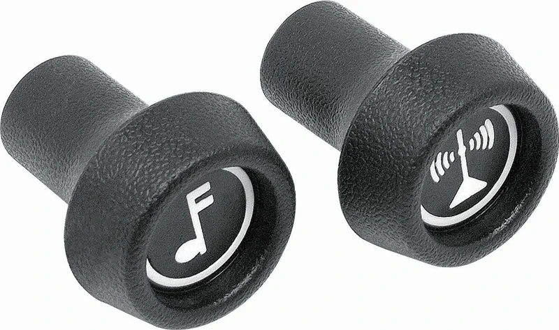 Radio Control Knobs 2 Piece Set (Volume & Tuning) - Fits many 71-78 GM models