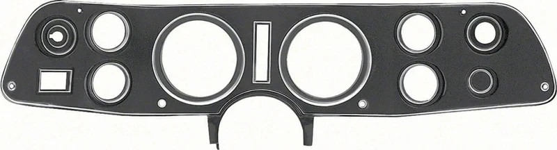 Dash Carrier with Chrome Trim - 70-72 Camaro