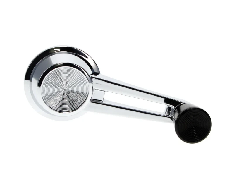 Window Crank Handle - Double Arm, Black Knob - 63-64 Chevy II Nova; 64 Chevelle El Camino