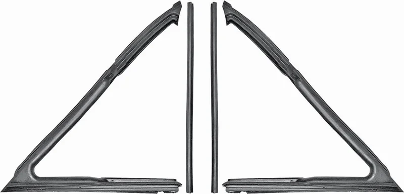 Vent Window Weatherstrips - LH/RH Pair - 62-67 Chevy II Nova ( Coupe & Convertible)