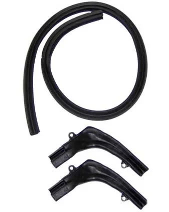 Convertible Top Header Seal w/ Molded Ends - 67-69 Camaro Firebird