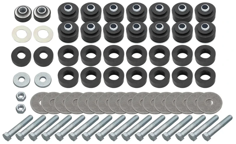 Body & Radiator Support Bushing Set w/ Hardware - 64-67 Chevelle Cutlass Convertible; GTO Skylark Coupe & Convertible