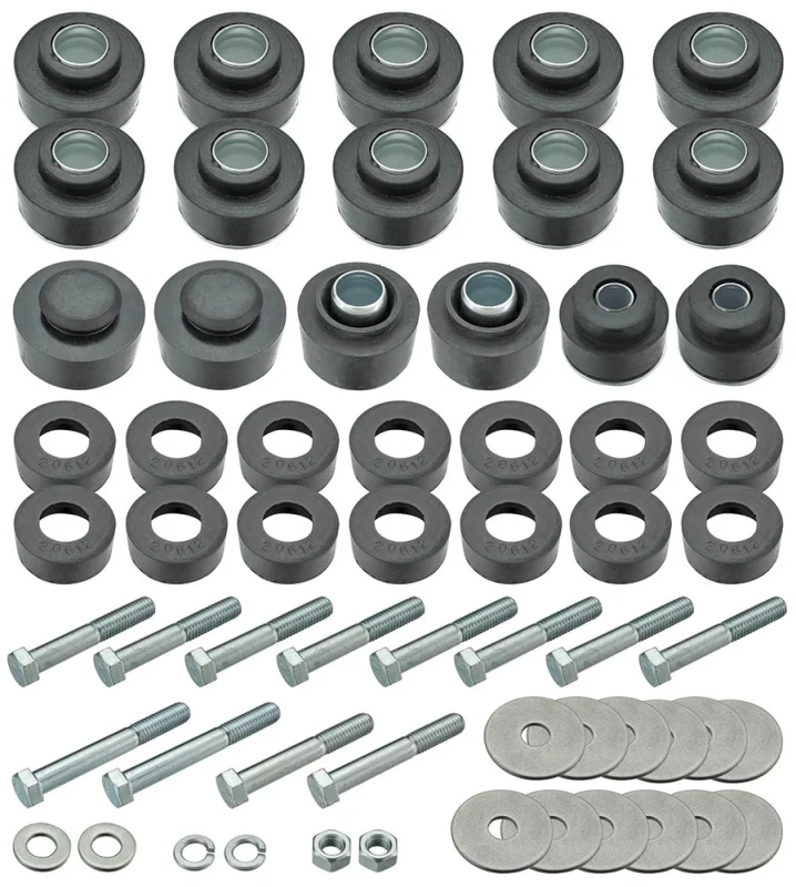 Body & Radiator Support Bushing Set w/ Hardware - 70-72 Monte Carlo