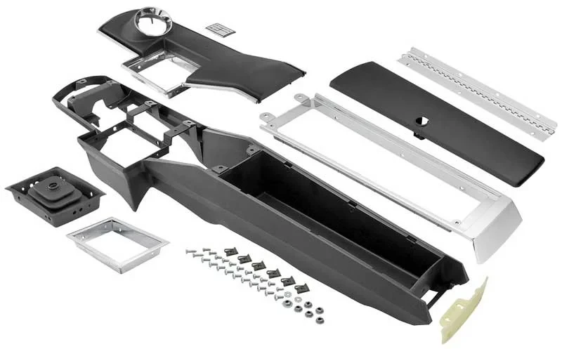Center Console Kit w/o Clock - 4 Speed - 66-67 Chevelle El Camino
