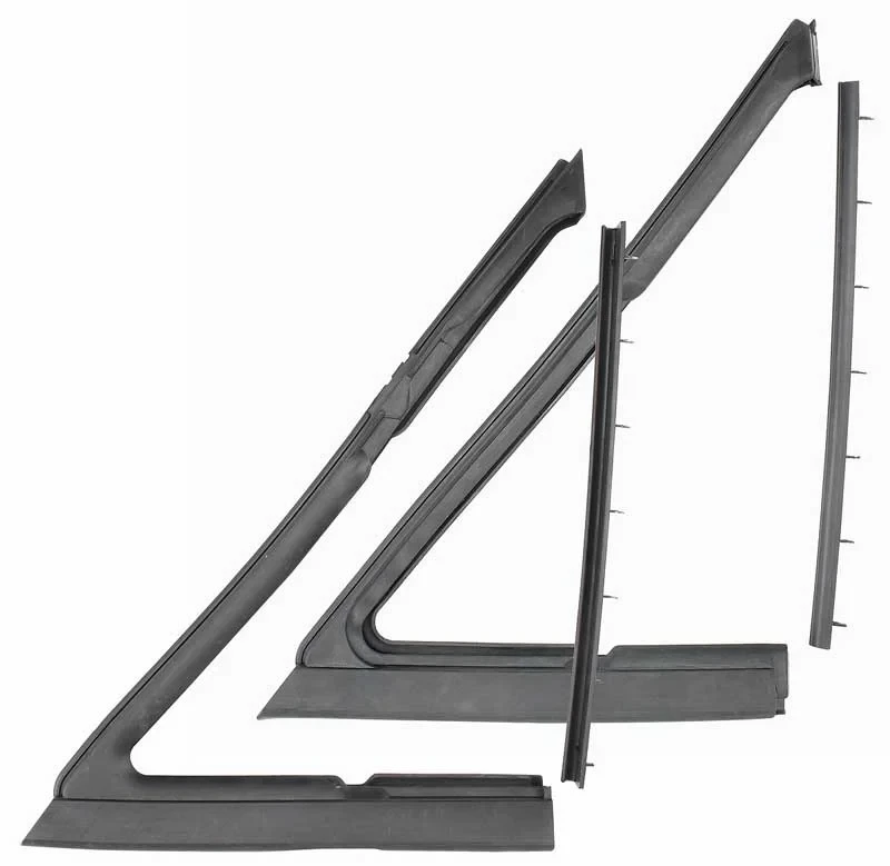 Vent Window Weatherstrips (4pcs) - 68-69 Chevelle 2DR Sedan (Post); 68-72 Cutlass GTO Skylark 2DR Sedan (Post); 68-72 El Camino