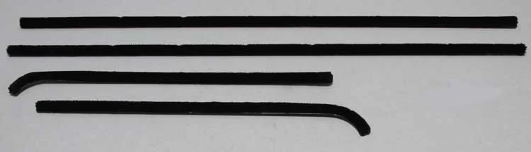 Front and Rear Door Beltline Window Felts - Outer - 66-67 Chevy II Nova 2DR Hardtop