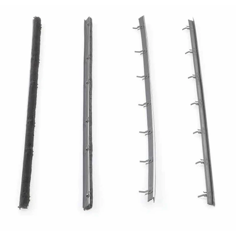 Front and Rear Door Beltline Window Felts - 65 Chevelle 2 Door Sedan Post