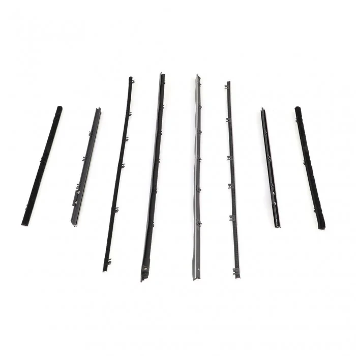 Front and Rear Door Beltline Window Felts - Inner & Outer - 65 Chevelle Convertible