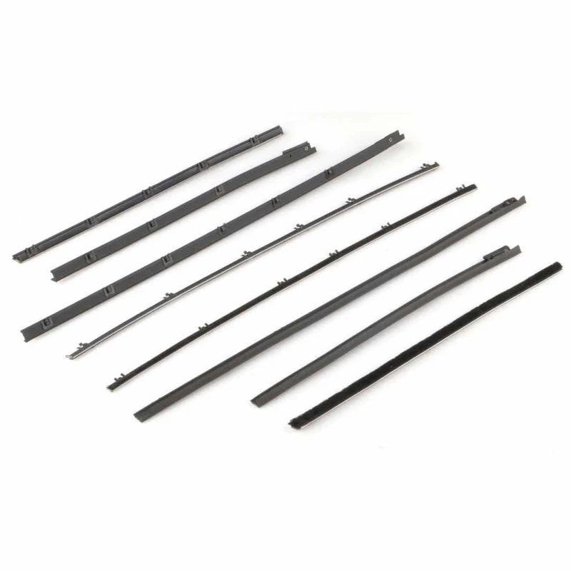Front and Rear Door Beltline Window Felts - Inner & Outer - 65 Chevelle Coupe