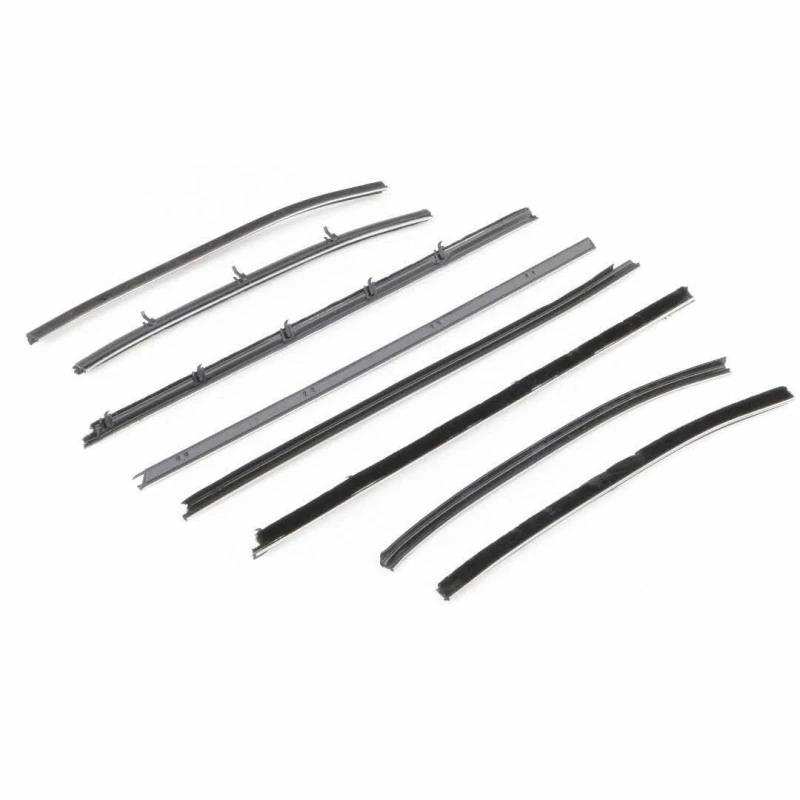 Front and Rear Door Beltline Window Felts - 68 Chevelle 2 Door Sedan Post