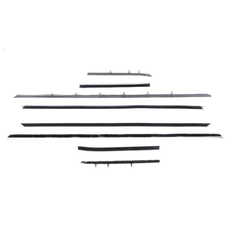 Front and Rear Door Beltline Window Felts - 68-69 Camaro Convertible with Deluxe Interior