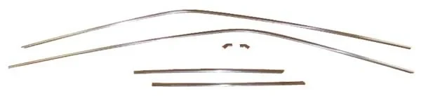 Drip Rail Molding Set (6pcs) - 67-76 Dart 2DR Hardtop; 72-76 Scamp 2DR Hardtop