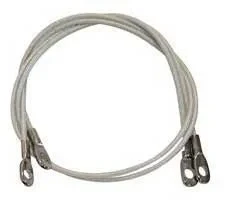 Hood Pin Cables - 23inch - Pair - 70 B-Body 70-74 Barracuda