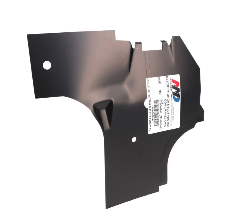 Cowl Side Hinge Panel Lower Reinforcement - LH - 64-67 Chevelle El Camino A-Body