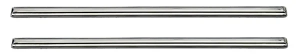 Arm Rest Base Stainless Steel Trim - Pair - 68 Camaro Chevelle Firebird