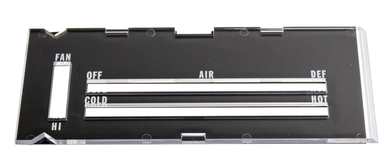 Heater Control Lens without A/C - 70-72 Camaro