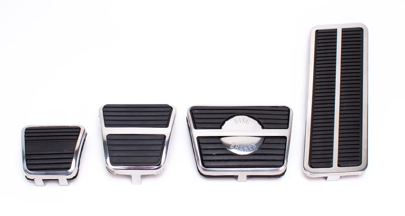 Pedal Pad Kit w/ Trim & Disc Brake Emblem - Manual - 72-81 Camaro; 73-74 Firebird