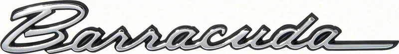 Fender Emblem with Black Trim - "Barracuda" - 68 & 70 Barracuda