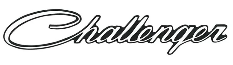 Trunk Lid or Fender or Quarter Panel Emblem - Adhesive Backed - 70-74 Challenger