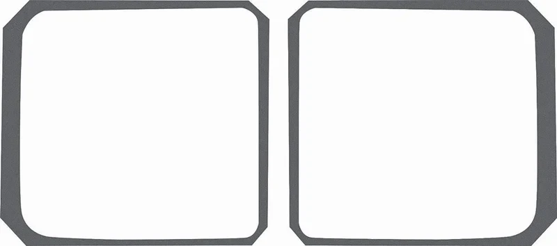 Parking Lamp Lens Gaskets - LH/RH Pair - 71-72 Duster 340 with Sharktooth Grille