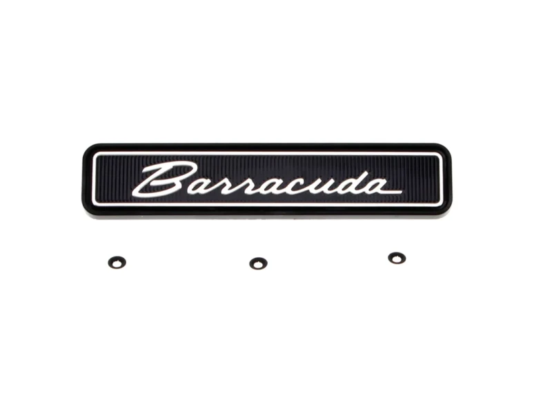 Dash Pad Emblem - "Barracuda" Script - 71-74 Barracuda