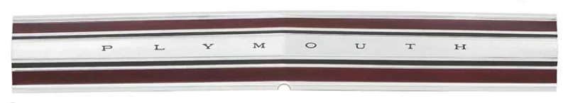 Trunk Trim Finish Panel - "PLYMOUTH" Letters - 68 Road Runner