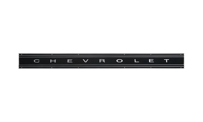 Tailgate Molding - Black with "CHEVROLET" Letters - 69-72 Chevy Truck Blazer