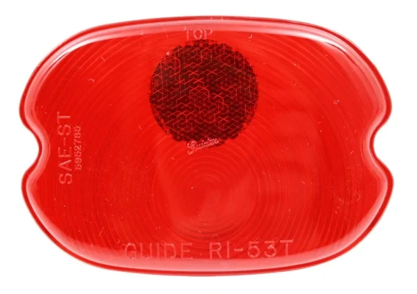 Taillight Lens - 47-56 Chevy GMC Suburban or Panel with Rear Cargo Doors (single lamp)