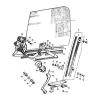 1965 Buick GS Quarter Glass Components