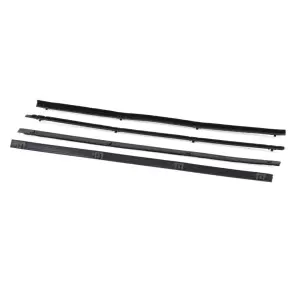 Rear Door Beltline Window Felts - Black - Inner & Outer - 67-72 Chevy GMC Suburban - Image 3 of 4