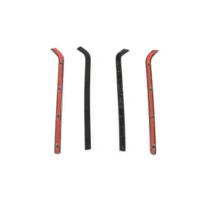 Front Door Beltline Window Felts - Inner & Outer - 4pcs - 60-63 Chevy GMC Truck - Image 2 of 4