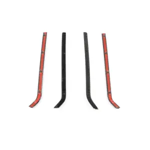 Front Door Beltline Window Felts - Inner & Outer - 4pcs - 60-63 Chevy GMC Truck - Image 4 of 4