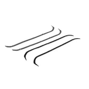 Front Door Beltline Window Felts - Inner & Outer - Vent Window Delete Conversions - 55-59 Chevy GMC Truck - Image 4 of 4