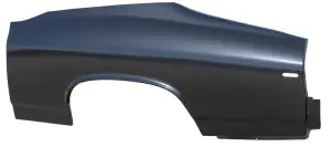 Quarter Panel Skin without Door Jamb - LH - 69 Chevelle - Image 2 of 4