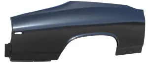 Quarter Panel Skin without Door Jamb - RH - 69 Chevelle - Image 2 of 4