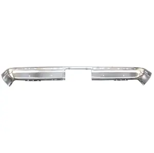 Rear Bumper - Chrome - w/ Impact Strip Holes - 81-91 Chevy GMC C/K Fleetside Truck Blazer Jimmy Suburban - Image 4 of 4
