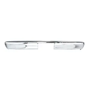 Rear Bumper - Chrome - w/ Impact Strip Holes - 81-91 Chevy GMC C/K Fleetside Truck Blazer Jimmy Suburban - Image 1 of 4