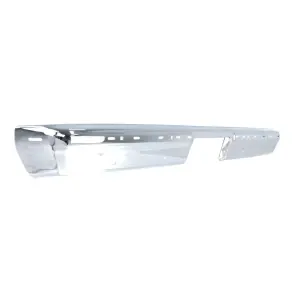 Rear Bumper - Chrome - w/ Impact Strip Holes - 81-91 Chevy GMC C/K Fleetside Truck Blazer Jimmy Suburban - Image 3 of 4
