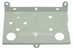 1968 Chevy Chevy II Amp Temp Gauge Mounting Plate - Green - Rear - 68-69 Camaro; 68-74 Chevy II Nova; 74 GTO