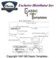 1963 Chevy Chevy II Antenna Template Kit - Rear - LH - 62-65 Chevy II Nova
